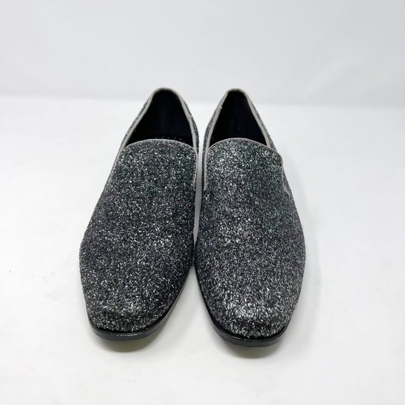 Stacy Adams Swank Glitter Slip On Loafers Silver Mens Size 11M Formal Party Shoe - Picture 6 of 6